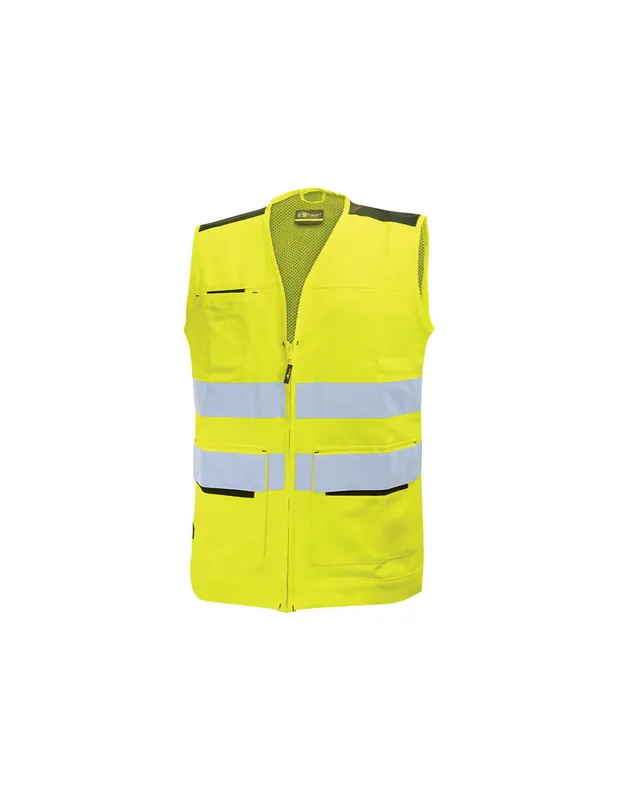 Gilet de travail SMART Jaune Fluo HL153YF - Upower