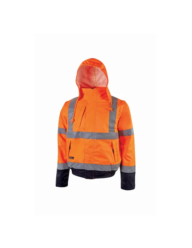 Blouson de travail haute visibilité CRAFTY Orange Fluo HL158OF - Upower