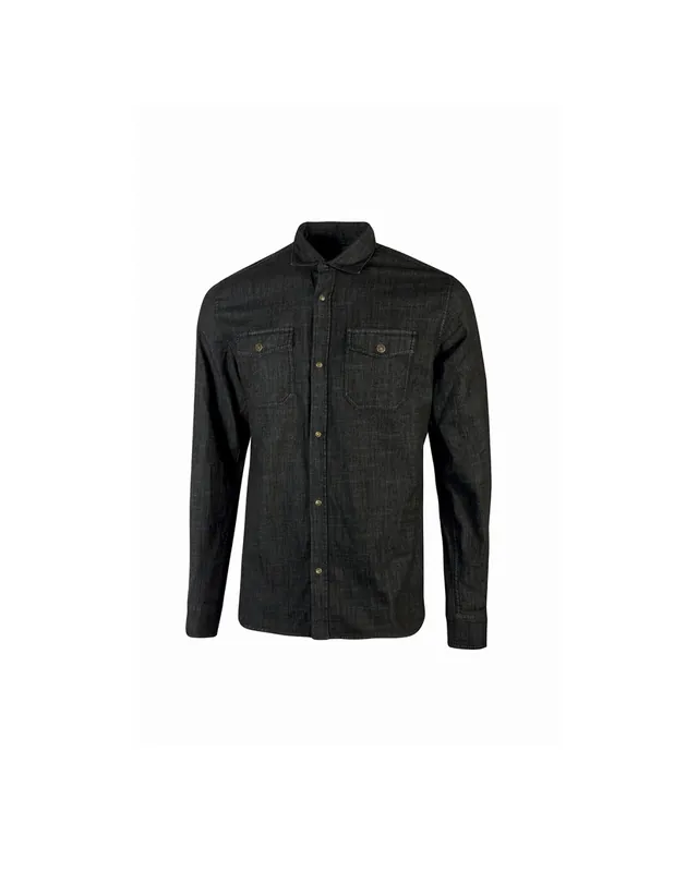 Chemise de travail en jean MAPLE Black Carbon EX274BC - Upower