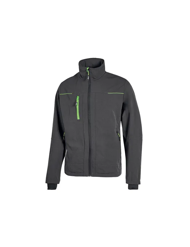 Veste de travail PLUTON Asphalt Grey/Green PE178RL - Upower