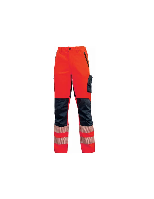 Pantalon haute visibilité ROY Red Fluo HL222RF - Upower