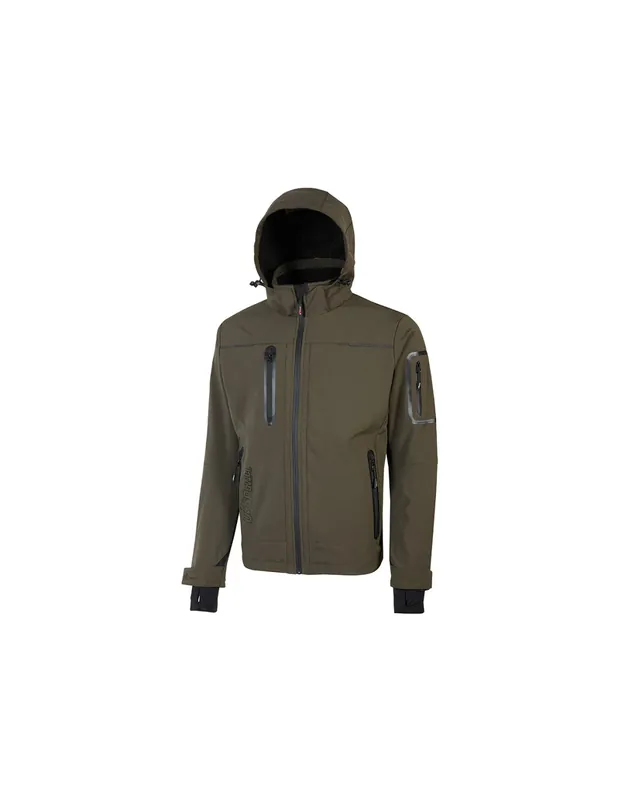 Veste de travail Softshell SPACE Dark Green FU187DG - Upower