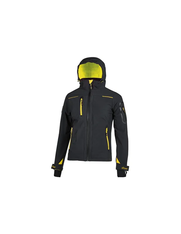Veste de travail femme Softshell SPACE LADY Black Carbon FU259BC - Upower