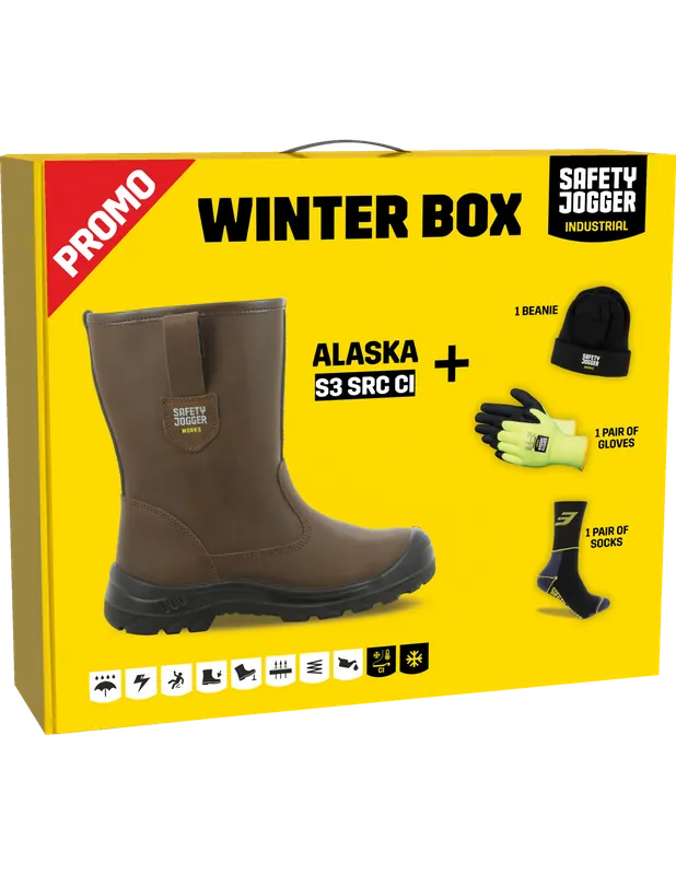 Winter Box Bottes de sécurité en cuir fourrées ALASKA S3 SRC CI PROMOALASK - Safety Jogger