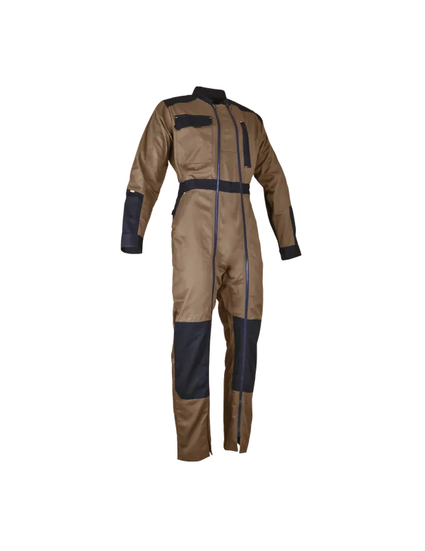 Combinaison de travail bicolore 2 zips 4111 CHAUDRON - LMA