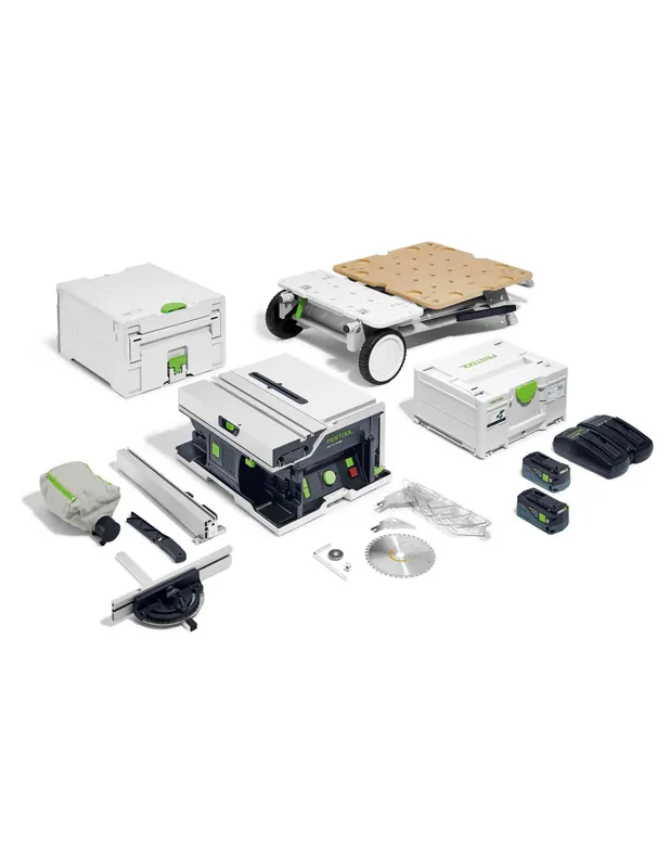 Scie circulaire sur table sans fil CSC SYS 50 EBI-Set 577379 - Festool