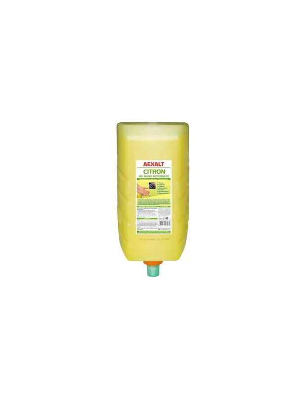 Gel savon mains microbilles spécial fortes salissures (4 litres) CA696 - Aexalt Pluho