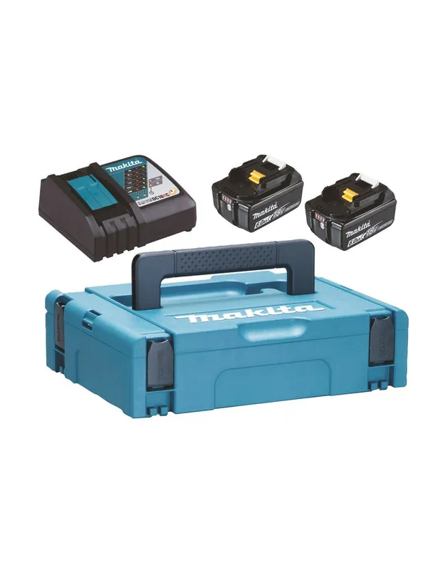 Pack Énergie 18 V Li-Ion (2 batteries 6Ah + 1 chargeur simple) 198116-4 - Makita