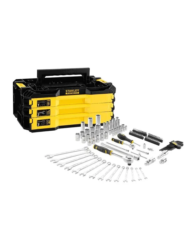 Boîte à outils 3 tiroirs avec 126 outils PRO-STACK FMMT98107-1 - Stanley