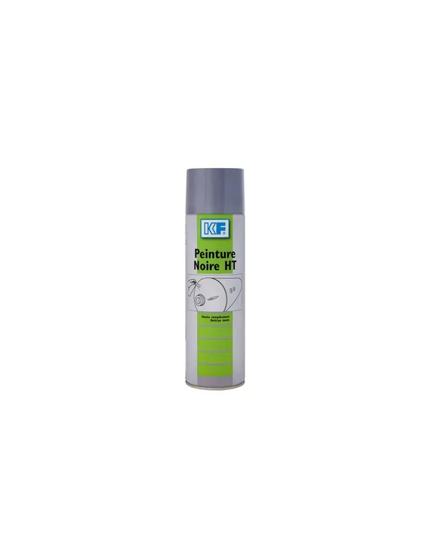 Peinture aérosol haute température Noire HT 6028 - KF