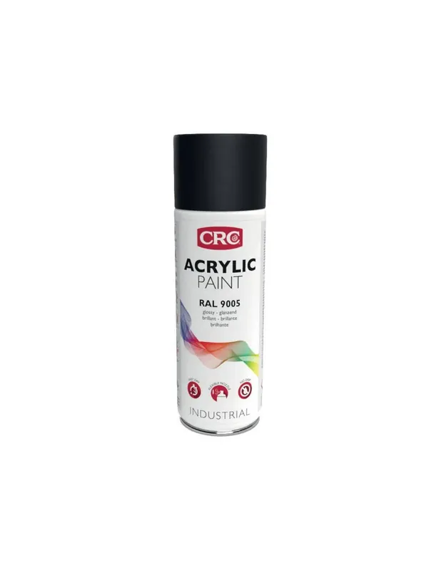 Peinture aérosol ACRYLIC RAL 9005 noir brillant 31063 - KF