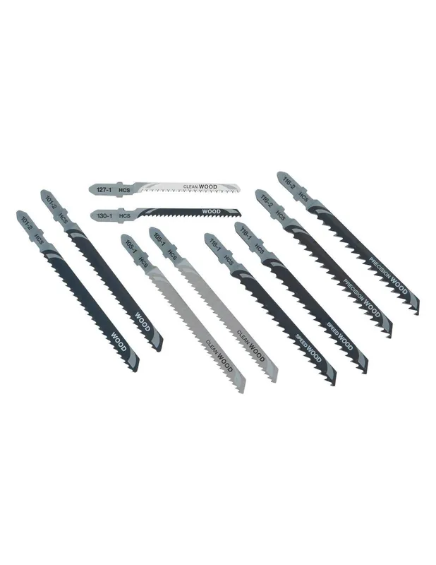 Coffret de 10 lames de scie sauteuse bois attache en T DT2290-QZ - Dewalt