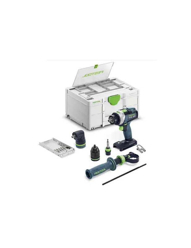 Perceuse-visseuse à percussion sans fil QUADRIVE TPC 18/4 I-Basic-Set 577625 - Festool