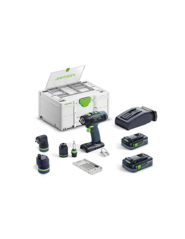 Perceuse-visseuse sans fil T 18+3 HPC 4,0 I-Set 577609 - Festool