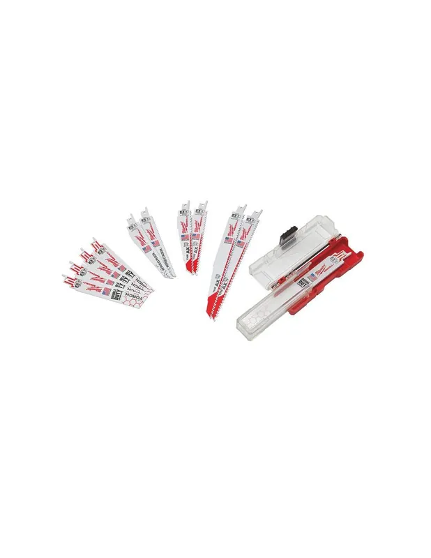 Coffret 12 lames universelles SAWZALL pour scie sabre 49222229 - Milwaukee