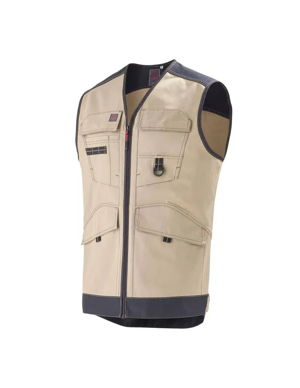 Gilet de travail TROWAL Beige/Noir 9ATTUP - LAFONT