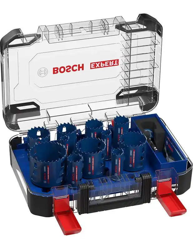 Coffret de 11 scies trépans EXPERT 20/22/25/32/35/40/44/51/60/64/76 mm 2608900447 - Bosch
