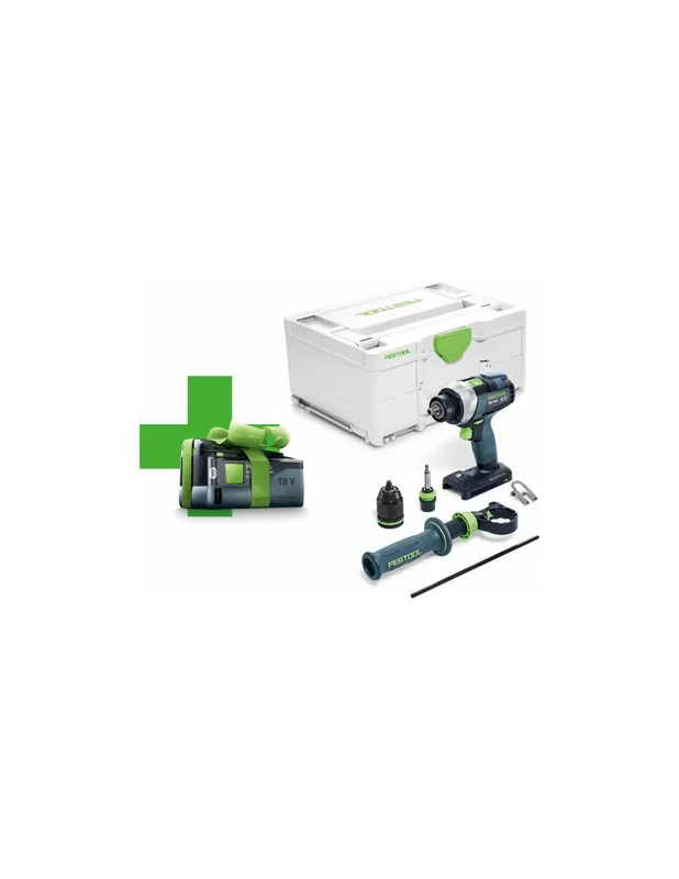 Perceuse-visseuse sans fil TDC 18/4 I-Basic-5,2 QUADRIVE 577052 - Festool