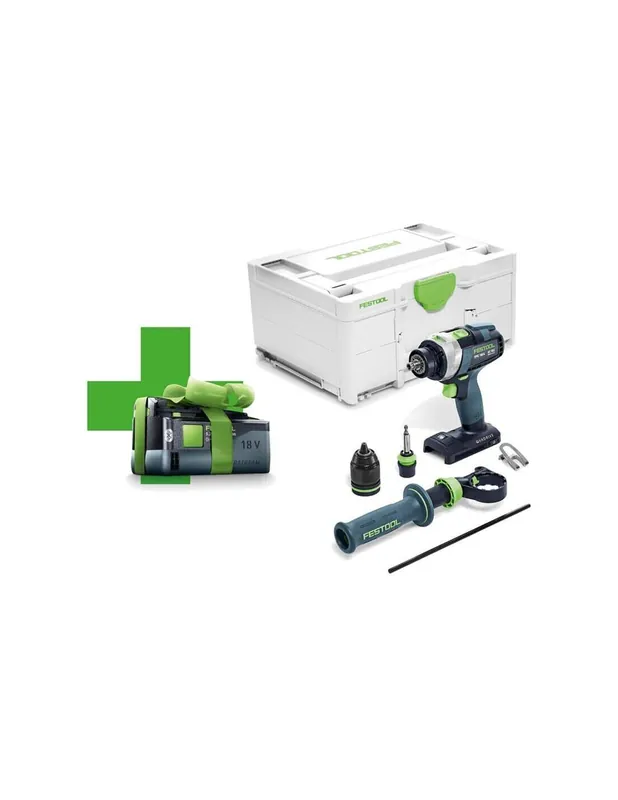 Perceuse-visseuse à percussion sans fil TPC 18/4 I-Basic-5,2 QUADRIVE 577053 - Festool