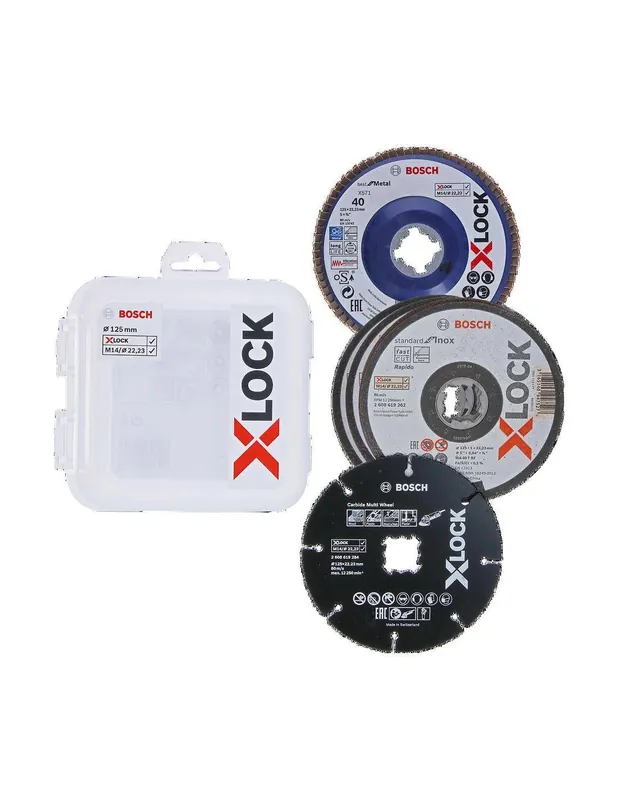 Kit disques X-Lock 125 mm 2608619374 - Bosch