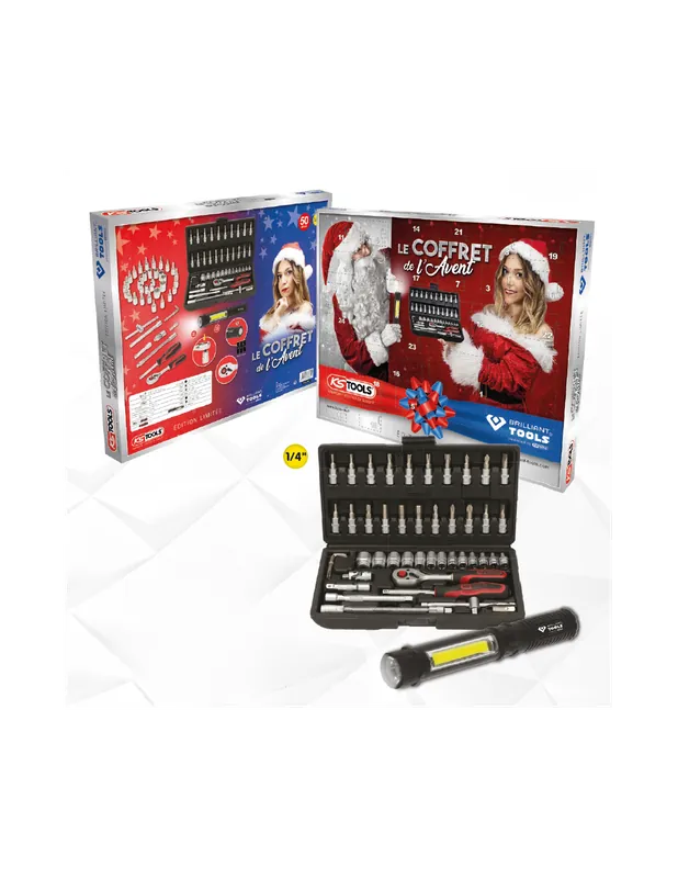 Coffret douilles et tournevis Calendrier de l‘avent 999.8887 - KS Tools