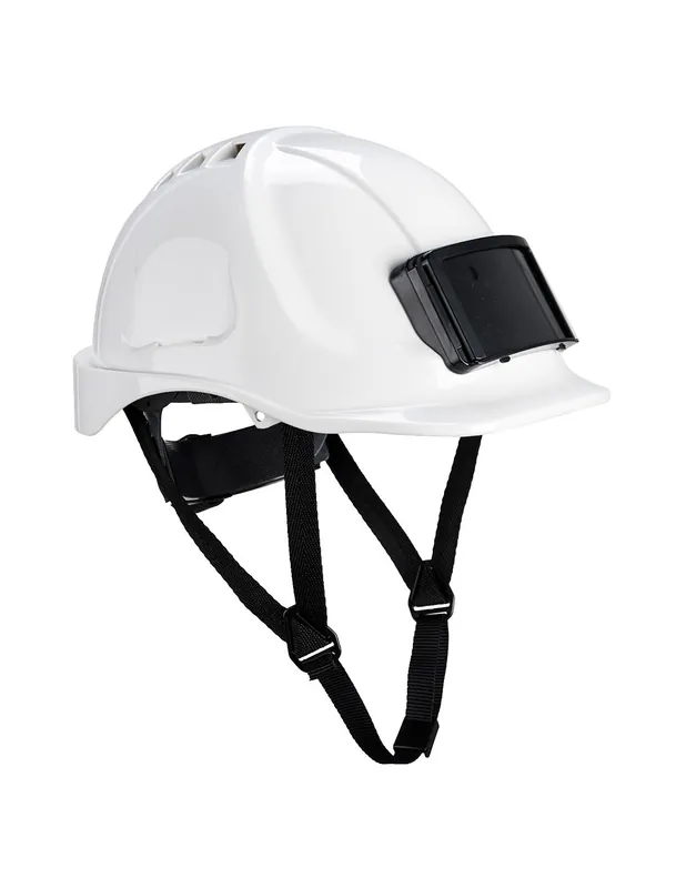 Casque de chantier Endurance blanc avec porte-badge PB55WHR - Portwest