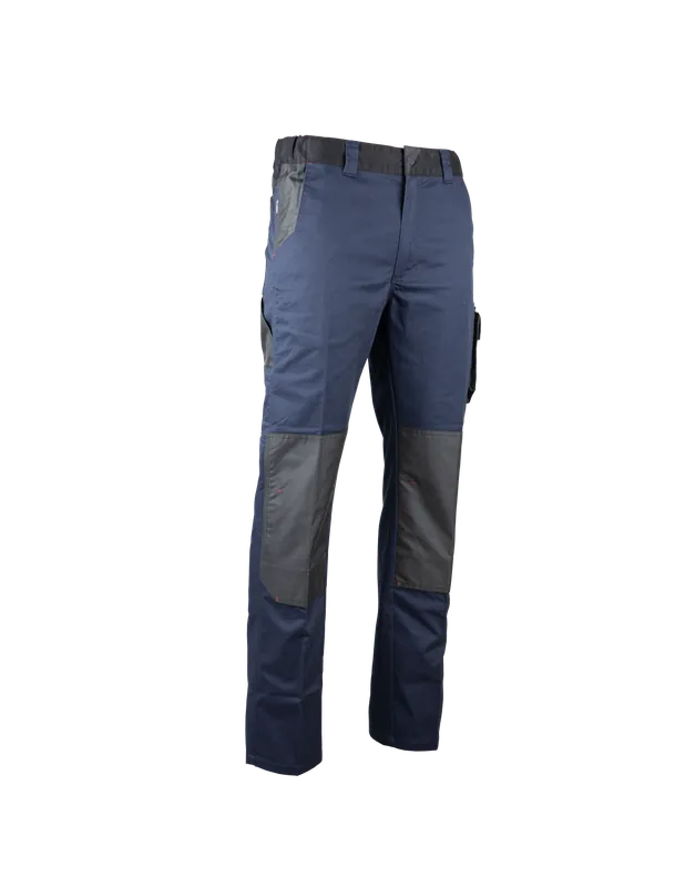 Pantalon bicolore stretch poches genouillères 1822 HERCULE - LMA