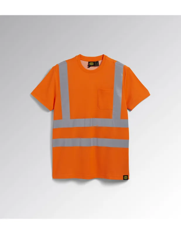 T-shirt de travail Orange haute visibilité ISO 20471 702.176233_97035 - Diadora
