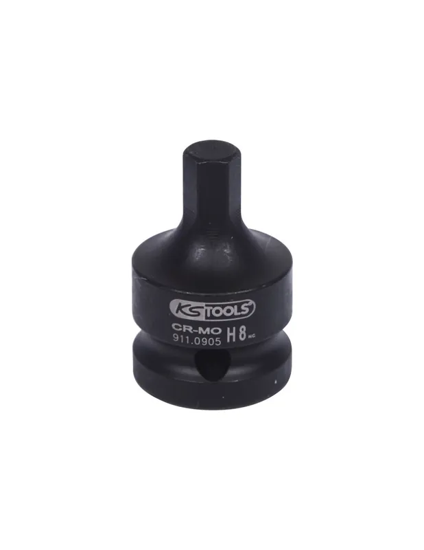 Douille tournevis à chocs 6 pans 1/2’’, 8 mm 911.0905 - KS Tools