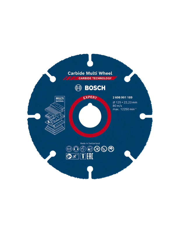 Disque à tronçonner 125 mm EXPERT Carbide Multi Wheel 2608901189 - Bosch