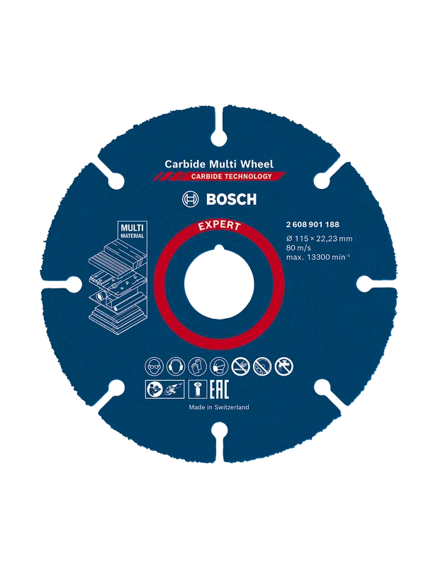Disque à tronçonner 115 mm EXPERT Carbide Multi Wheel 2608901188 - Bosch