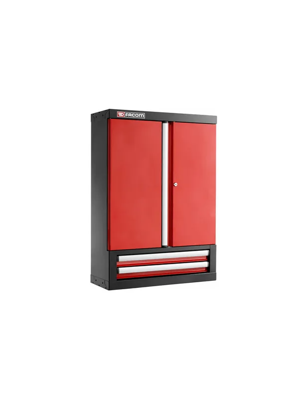Meuble haut 2 portes pleines et 2 tiroirs Facom JLS3 rouge