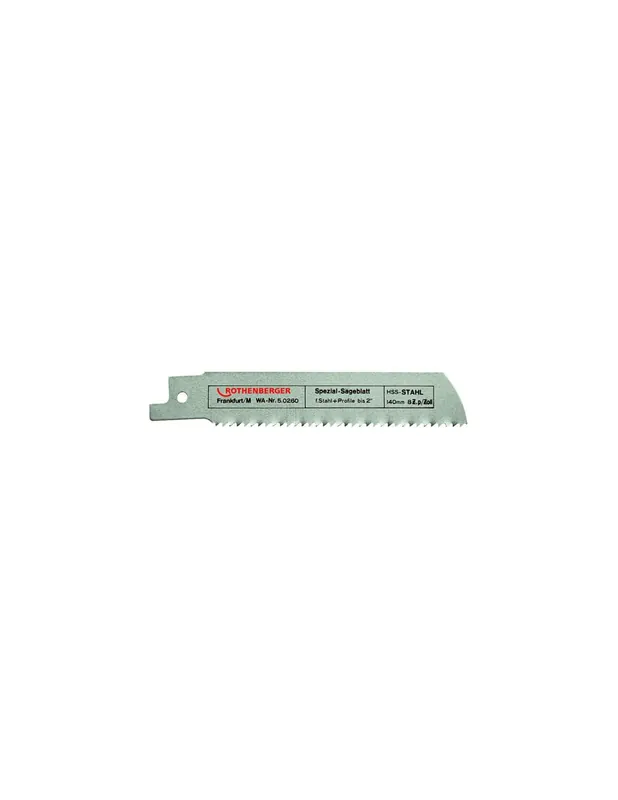 Lame de scie spéciale pour tubes 290x25x1,6 50263 - Rothenberger