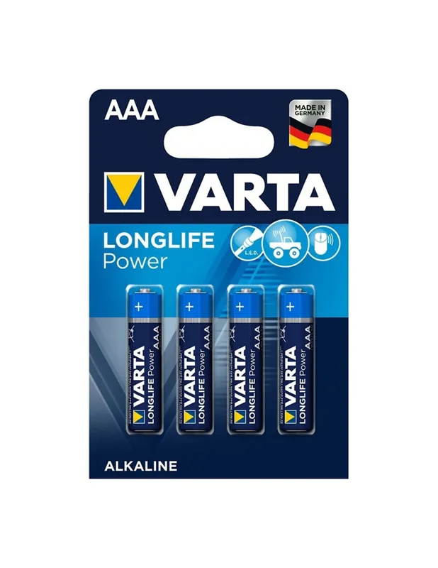 4 piles LR03 AAA Longlife Power Varta