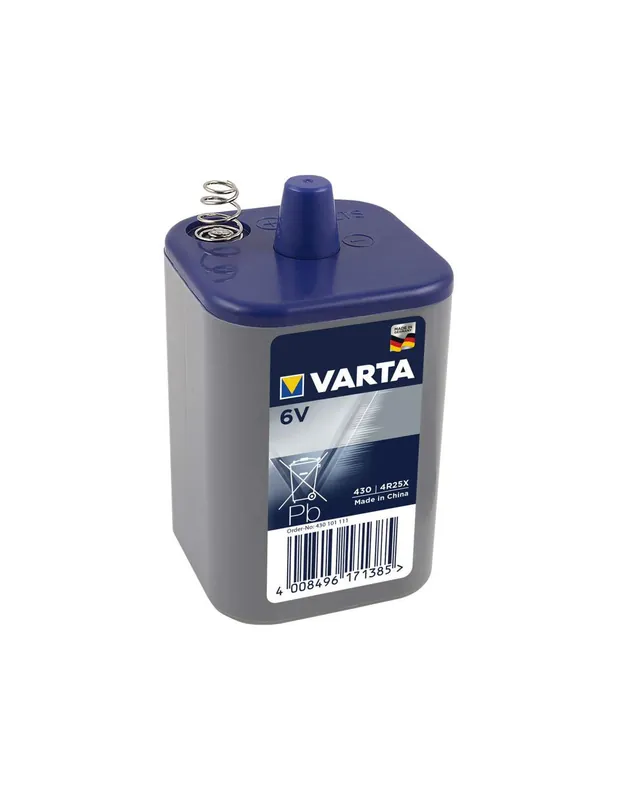 Pile 4R25 Varta Saline 6V Plastique Ressort Varta
