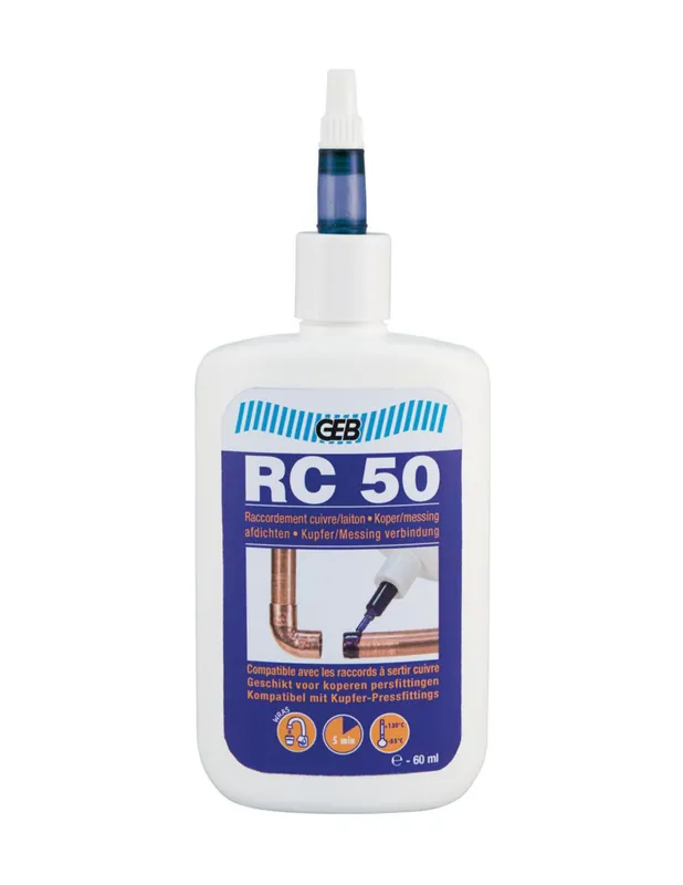 Colle-résine raccordement cuivre laiton RC50 (60 ml)