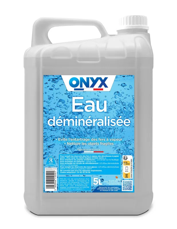 Eau Déminéralisée (5 litres) Onyx