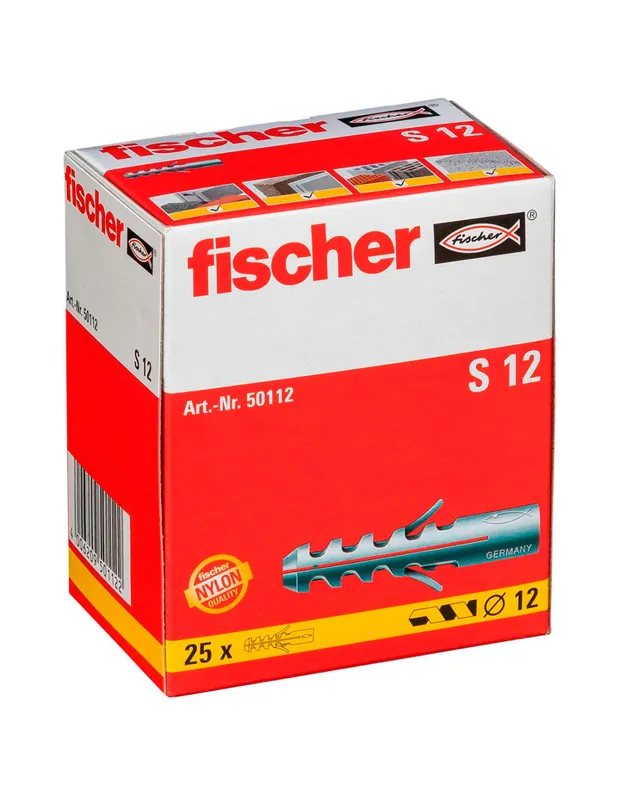 Cheville à expansion S 12 (x 25) 050112 - Fischer