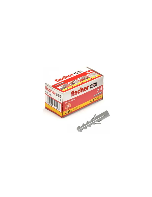 Cheville à expansion S 4 (x 200) 050104 - Fischer
