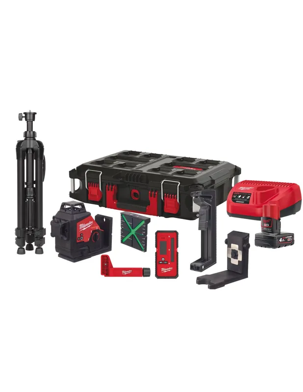 Laser 3 lignes vert 12V 4Ah PACKOUT M12 3PLKIT-401P 4933478960 - Milwaukee