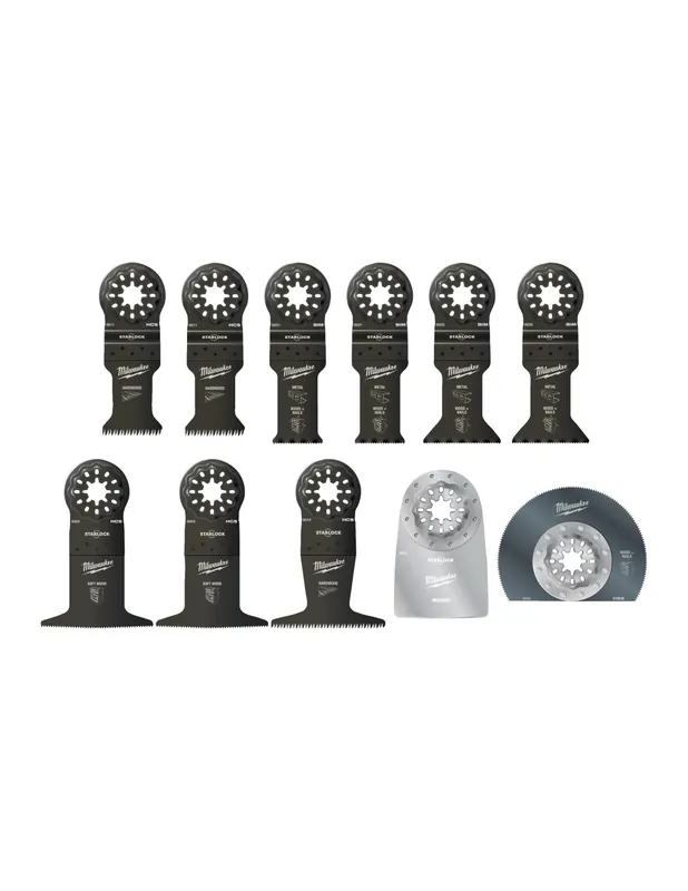 Coffret de 11 lames Multi-Tools outil multifonction STARLOCK 48906090 - Milwaukee