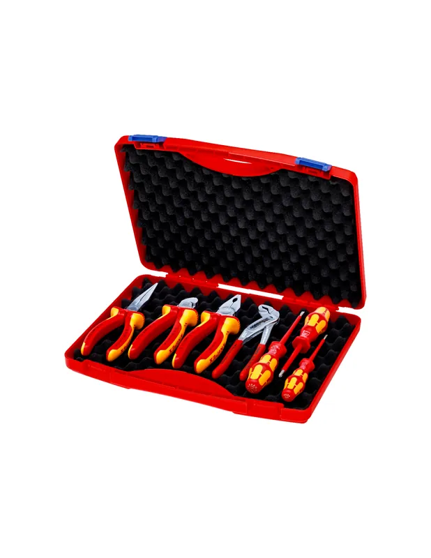 Coffret d‘outils « RED » Électro Set 2 7 outils 00 21 15 - Knipex