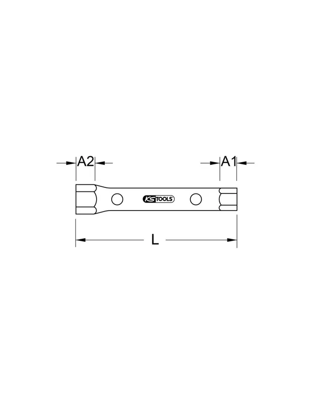Clé à tube droite 10x11 mm 518.0872 - KS Tools