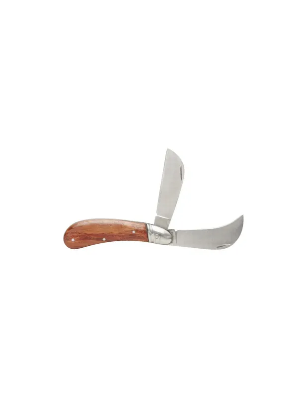 Couteau d‘éléctricien avec 1 lame serpette et 1 lame droite Inox 907.2186 - KS Tools