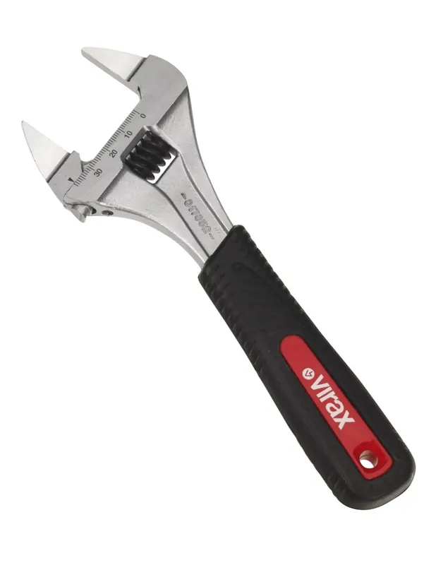 Clé à molette 10" à ouverture extra-large 017055 - Virax