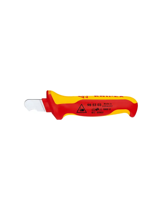 Couteau à dégainer 170 mm VDE isolée 1000 V 98 53 03 - Knipex