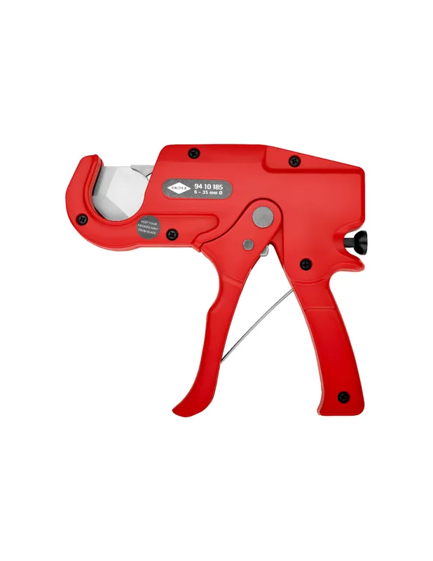 Coupe-tube pour tubes en plastique et tuyaux 94 10 185 - Knipex