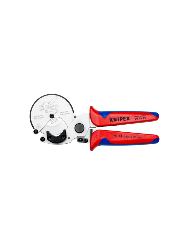 Coupe-tube pour tubes multicouche et en plastique 90 25 25 - Knipex