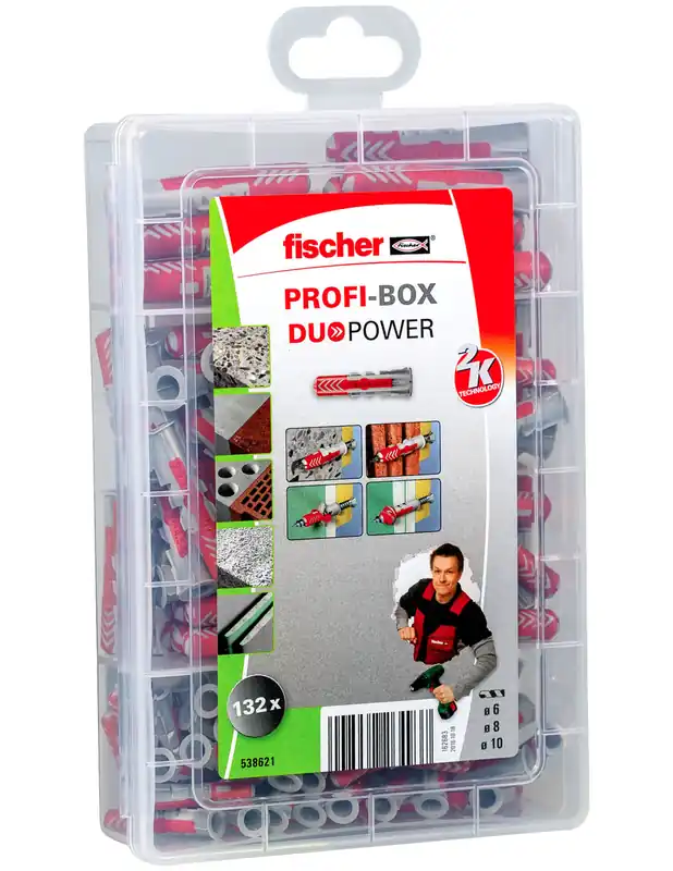 Coffret 132 Chevilles DuoPower Profi-Box 538621 - Fischer