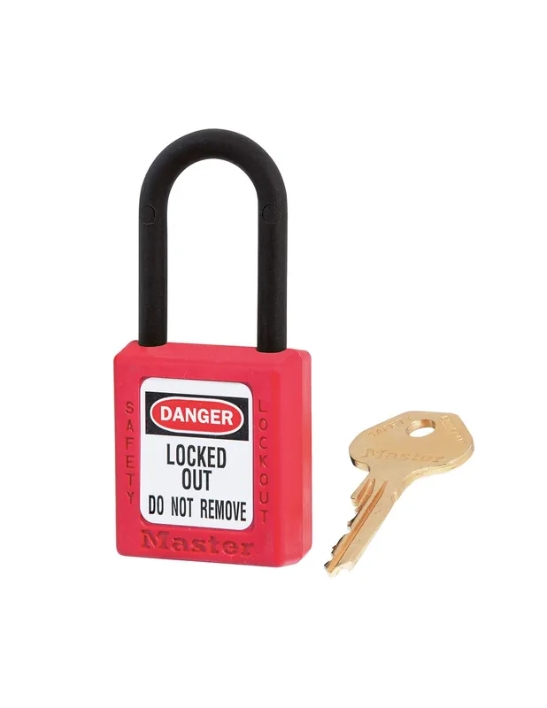 Cadenas de consignation en thermoplastique diélectrique 406RED - Master Lock